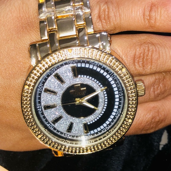 Real Diamond mens watch Not CZ! Best gift limited - Picture 5 of 14